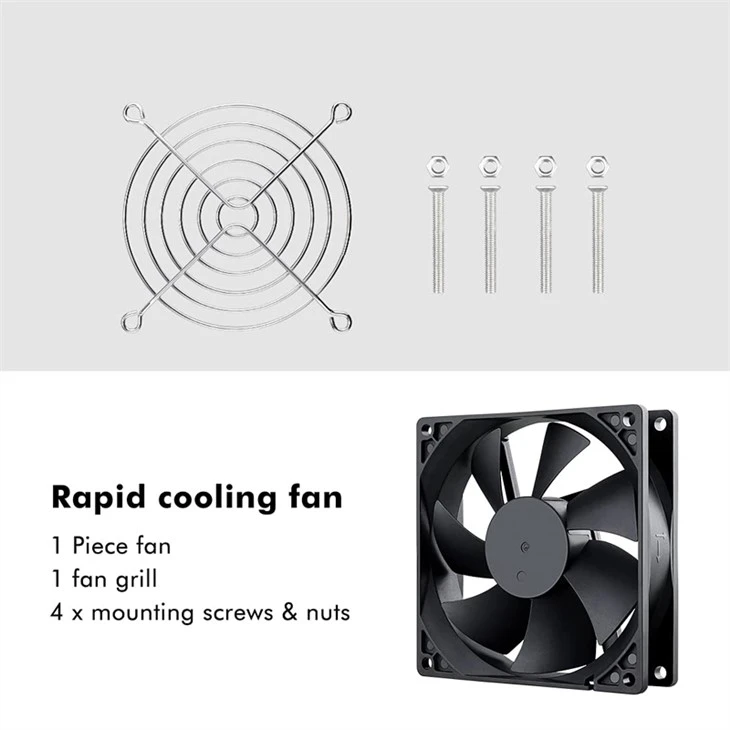9225 DC 12V 24V 92mm x 25mm Brushless Cooling CPU Cooler Fan