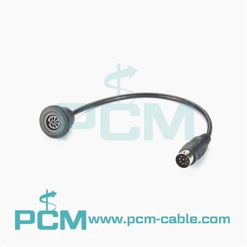 8 Pin DIN Chassis Vaj Huam Sib Luag Mount Cable