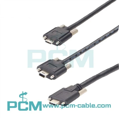 Micro USB Cable nrog xauv Screws