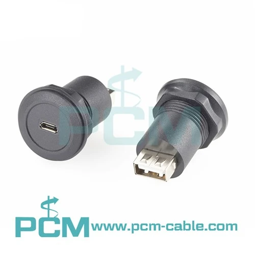 Micro USB Rau USB Ib Lub Vaj Huam Sib Luag Mount Adapter