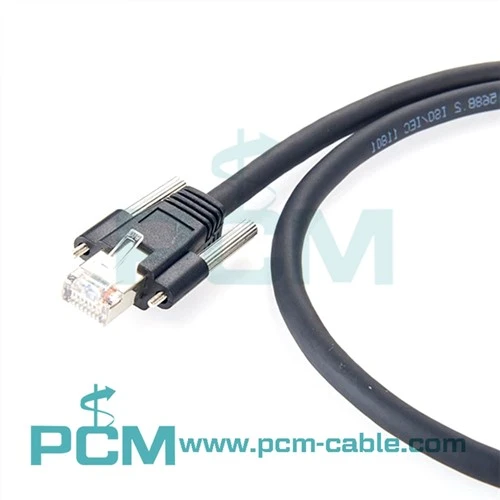 RJ45 Gigabit Ethernet Muaj Cov Koob Yees Duab Cable