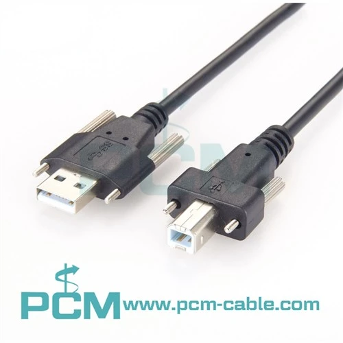 Ntsia Hlau Xauv USB 2.0 Hi-Speed ​​A rau B Cable