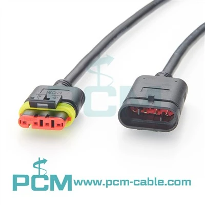 TYCO AMP SUPERSEAL Connector Cable 4 Ncej