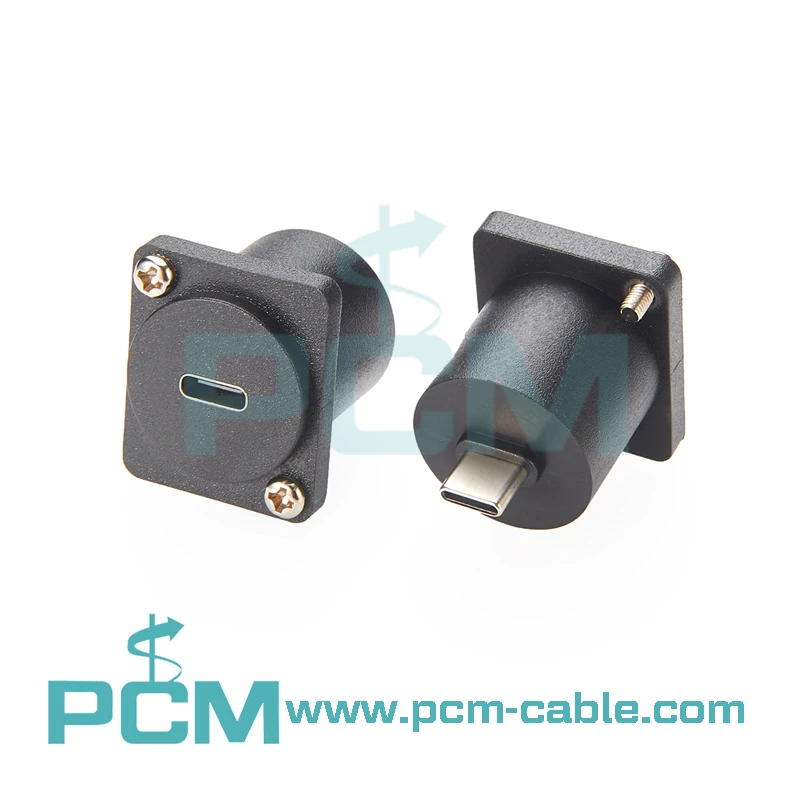 USB-C Female to Male Feedthrough Connector we are a manufacturer of USB-C Female to Male Feedthrough Connector