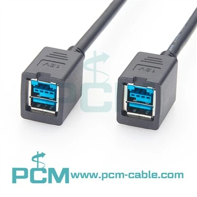 12V PoweredUSB Poj Niam Rau Poj Niam Cable