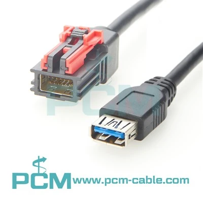 Automotive Hsauolink 12 tus pin txuas rau USB 3. 0} cable sib dhos