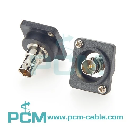BNC Chassis Connector D Shape