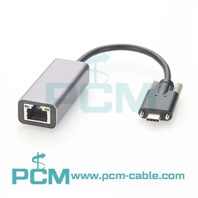 MESA PRAWV NTSIA HLAU xauv USB C rau Ethernet cable